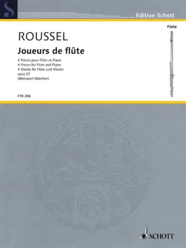 Joueurs De Flute Op 27 Comp Flute Piano Book