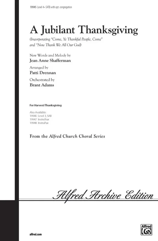 Jubilant Thanksgiving SATB Level 4