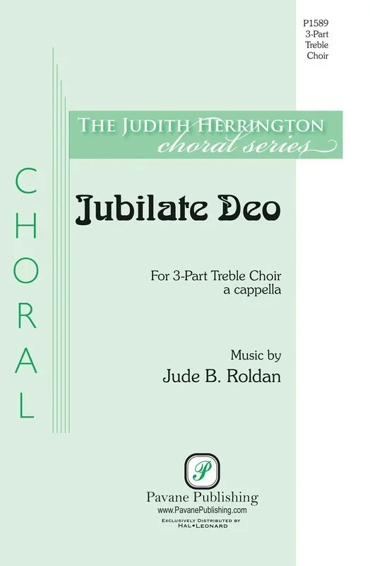 Jubilate Deo 3 Part Treble A Cappella (Octavo)
