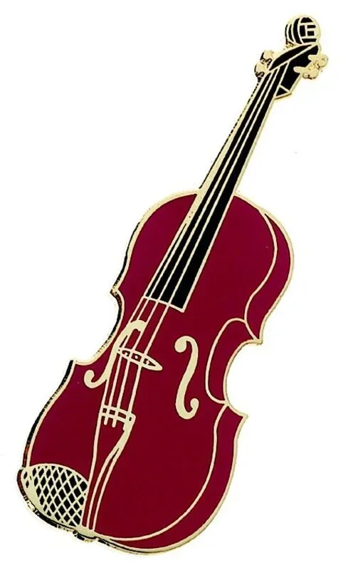 Jumbo Pin Violin Burgundy