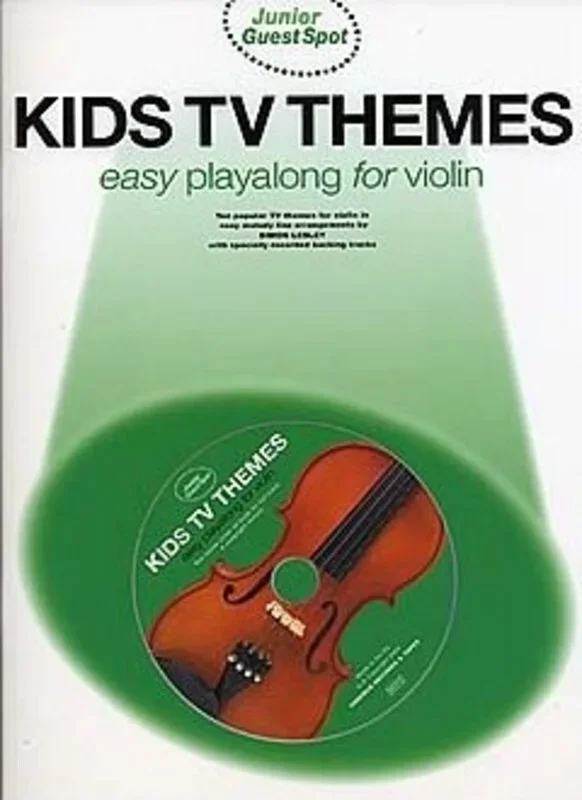 Junior Guest Spot Kids TV Themes Violin Softcover Book/CD