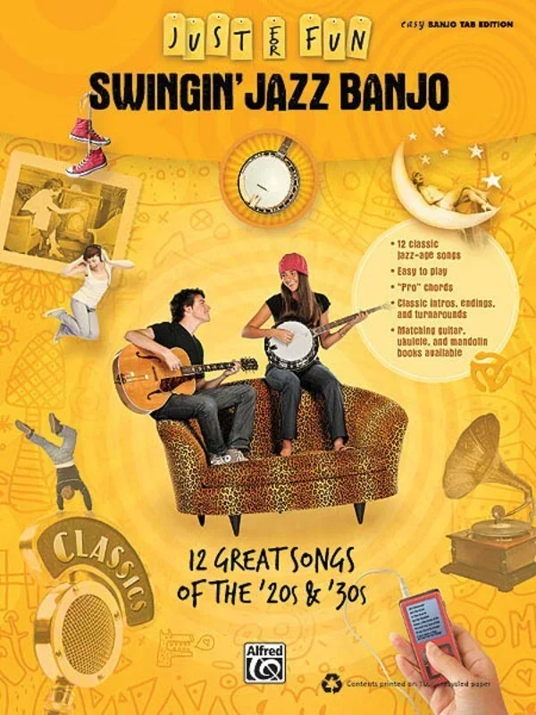 Just For Fun Swingin Jazz Banjo (Softcover Book)