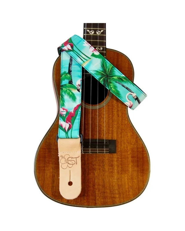 Kala 1.5″ Ukulele Strap, Flamingo Design
