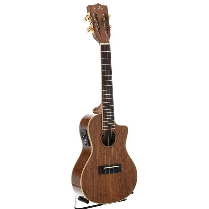 Kala KA-KCGE-C Koa Gloss Concert Cutaway Ukulele, with Pickup
