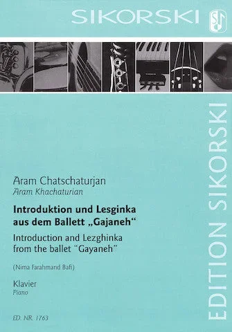 Khachaturian: Introduction and Lezginka from “Gayane ” (arr. for piano)