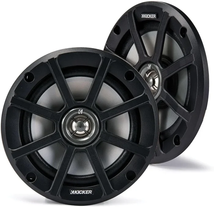Kicker 51PSC654 6-1/2″ 2-Way speakers (4-ohm) for Use in Motorcycles, Boats, and Off-Road Vehicles