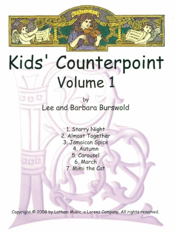 Kids Counterpoint Book 1 2 Violin Book