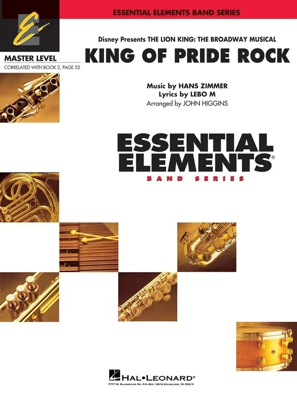 King Of Pride Rock Concert Band 2 Eemst (Music Score/Parts)
