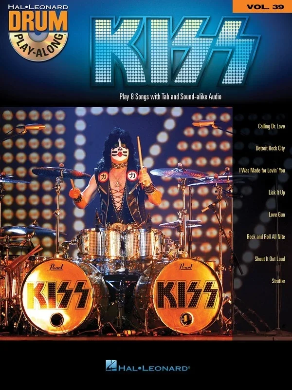 Kiss Drum Playalong V32 Book/CD (Softcover Book/CD)