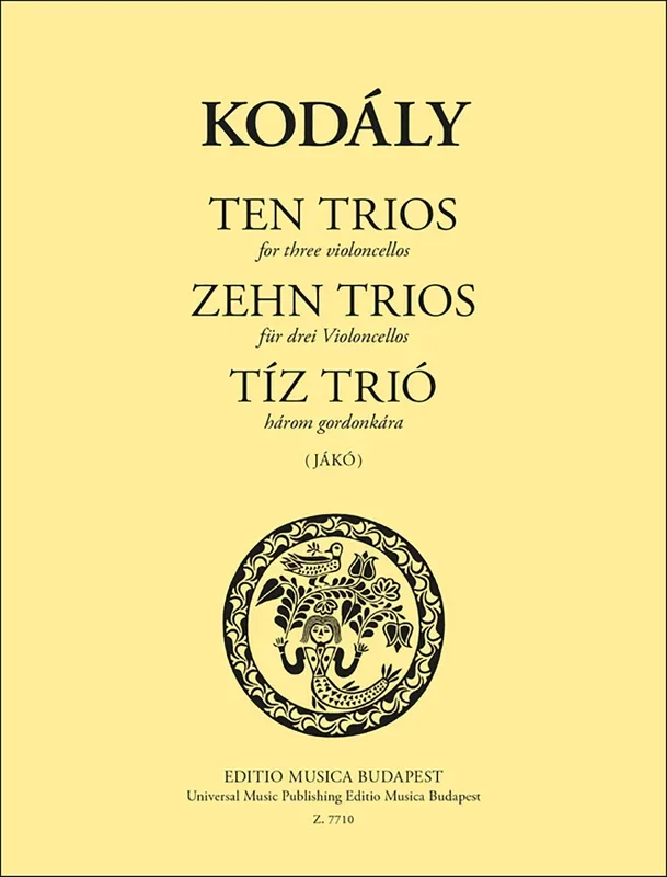 Kodály: Ten Trios from “Tricinia ” (arr. for 3 cellos)