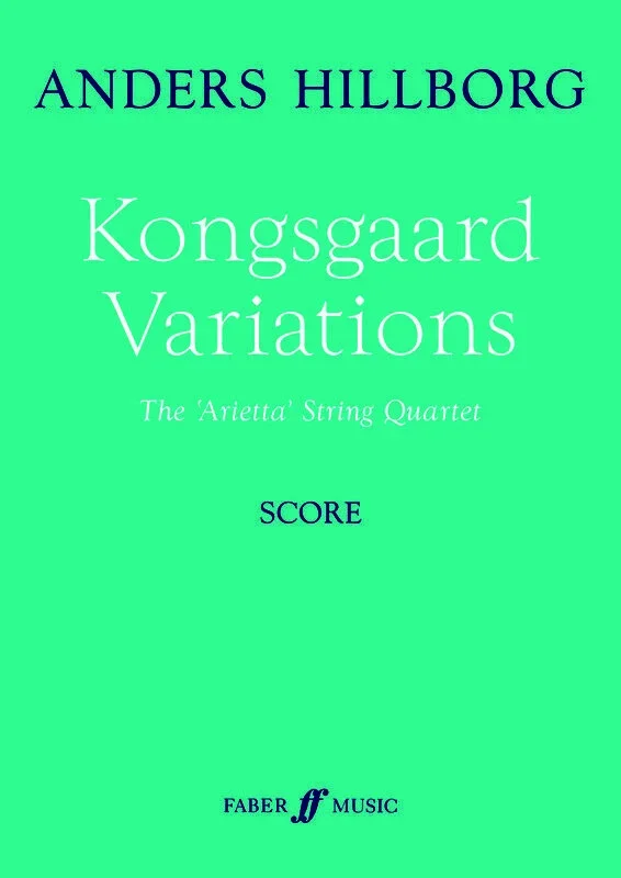 Kongsgaard Variations String Quartet Score Book
