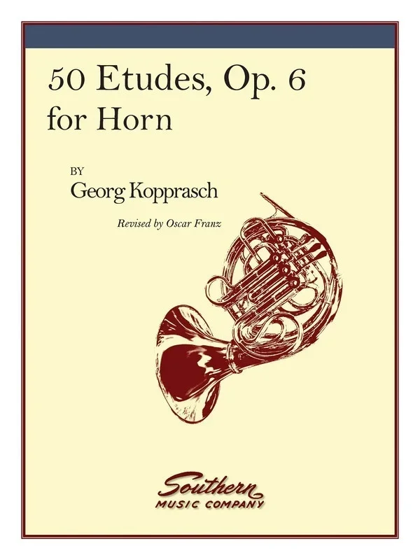 Kopprasch – 50 Etudes Op 6 For Horn (Softcover Book)