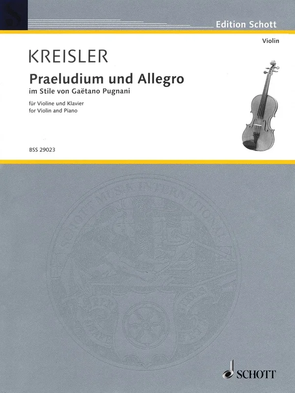 Kreisler: Praeludium and Allegro
