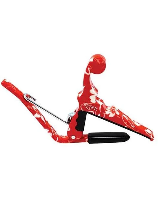 Kyser Red Hibiscus Quick Change Ukulele Capo