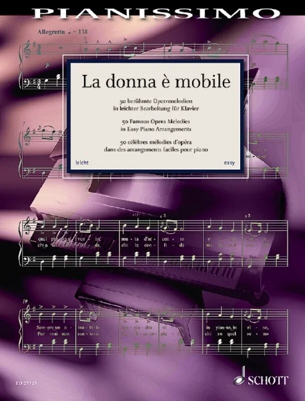 La Donna E Mobile 50 Famous Opera Melodies Easy Piano (Softcover Book)