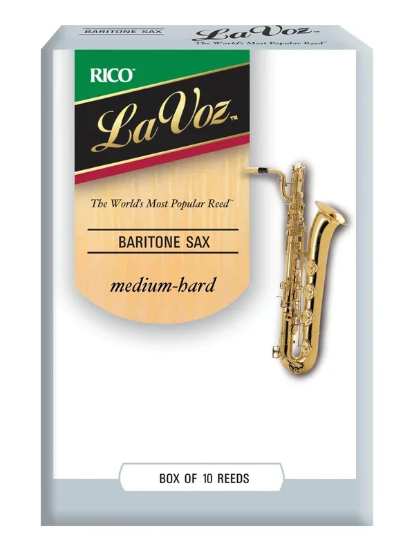 La Voz Baritone Sax Reeds, Strength Medium-Hard, 10-pack