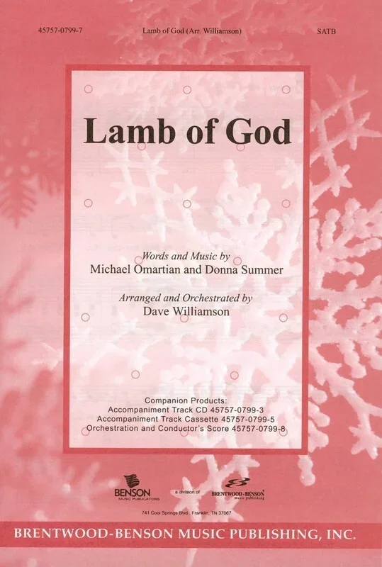 Lamb Of God SATB