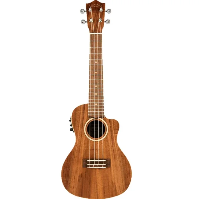 Lanikai Acacia Series Concert Ukulele Natural Satin Uke w/ Pickup & Deluxe Gig Bag