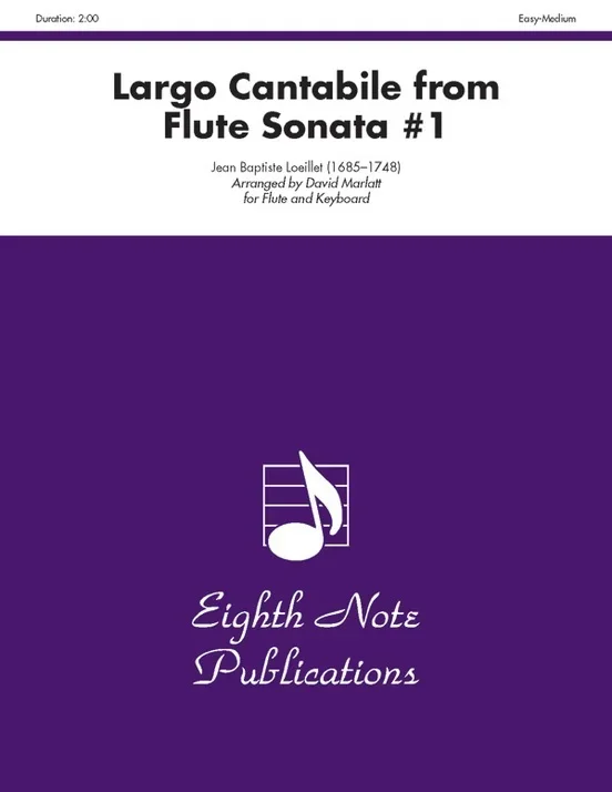 Largo Cantabile From Flute Sonata #1 Flute/Piano