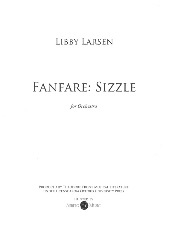 Larsen: Fanfare: Sizzle