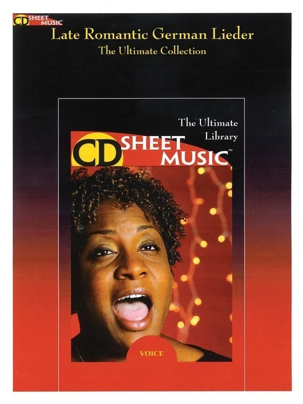 Late Romantic German Lieder CDr Sheet Music (CD-Rom Only)