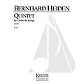 Lauren Keiser Music Publishing Clarinet Quintet LKM Music Series Composed by Bernhard Heiden Standard