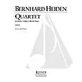 Lauren Keiser Music Publishing Quartet for Horn and Piano Trio LKM Music Series Composed by Bernhard Heiden Standard