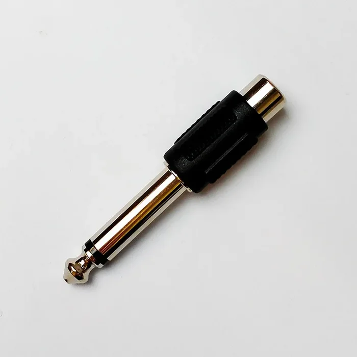 Leem Cable Adaptor (1/4″ Mono Plug – RCA Jack) Pk-1