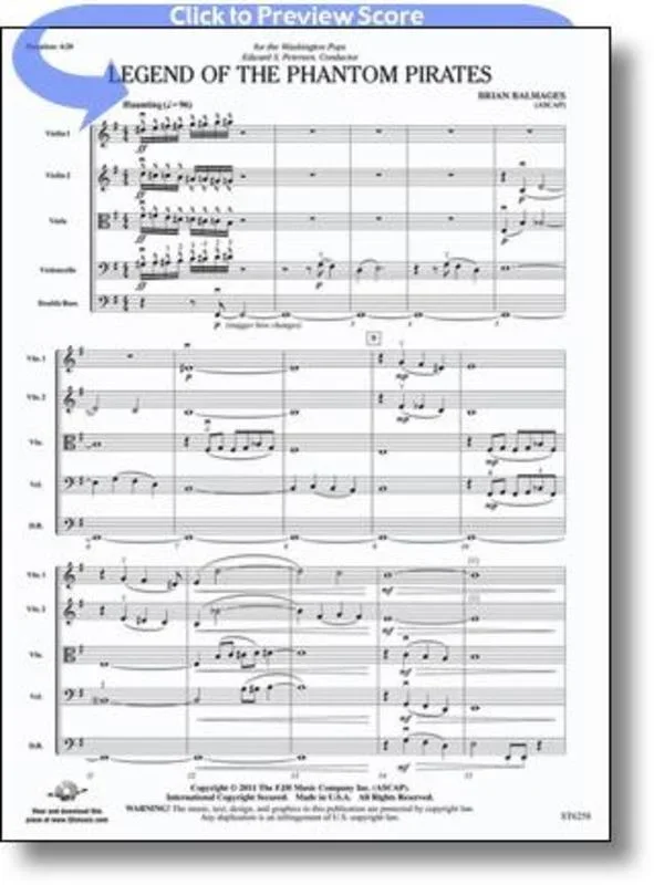 Legend Of The Phantom Pirates So3.5 Score/Parts