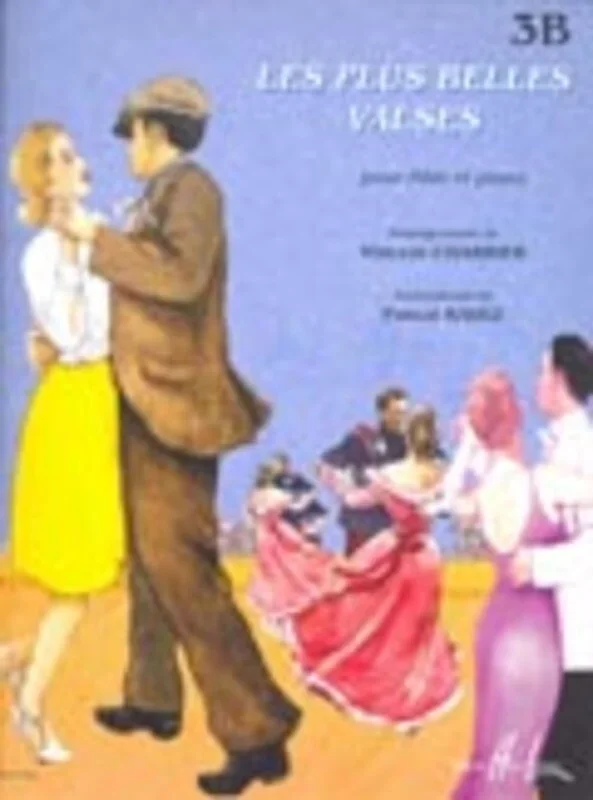 Les Plus Belles Valses Book 3B Flute Piano (Softcover Book)
