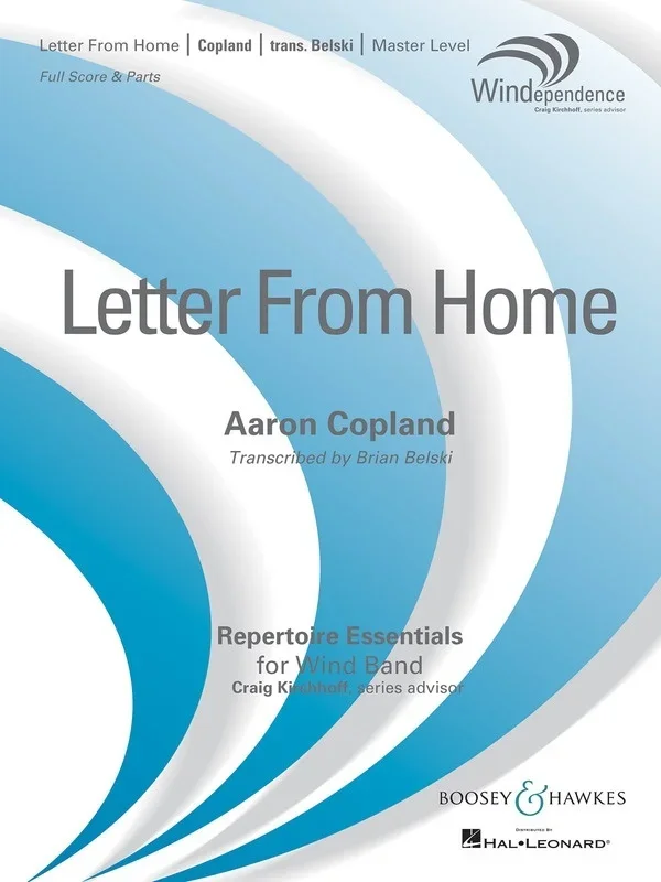 Letter From Home Concert Band 4 Score/Parts