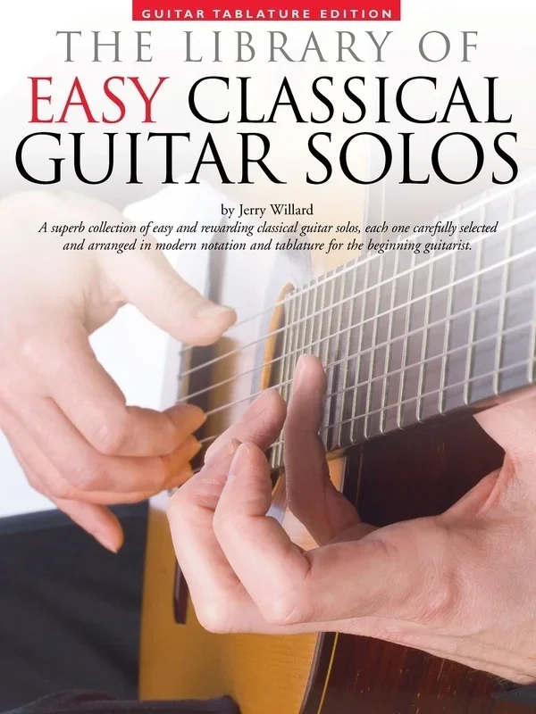 Library Of Easy Classical Guitar Solos TAB (Spiral Bound Book)