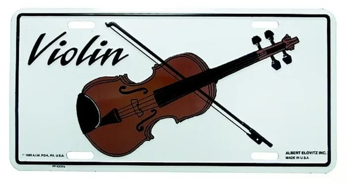 Licence Plate Violin