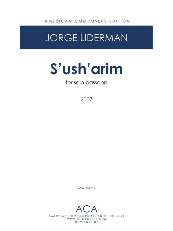 Liderman: S’ush’arim