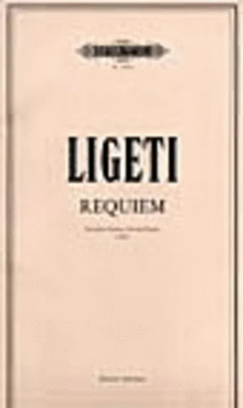 Ligeti – Requiem Vocal Score Book
