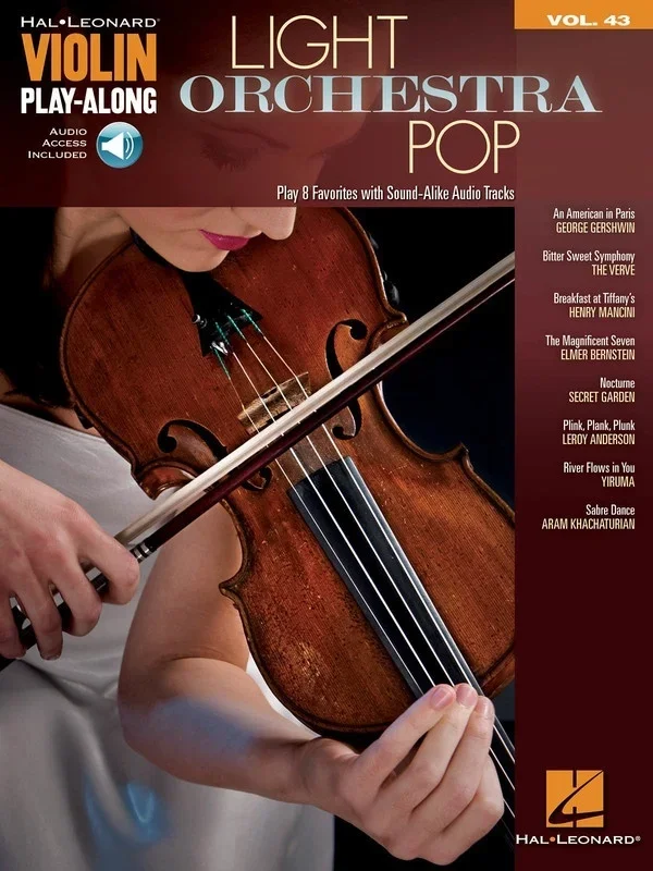 Light Orchestra Pop Violin Play Along V43 Book/Online Audio (Softcover Book/Online Audio)