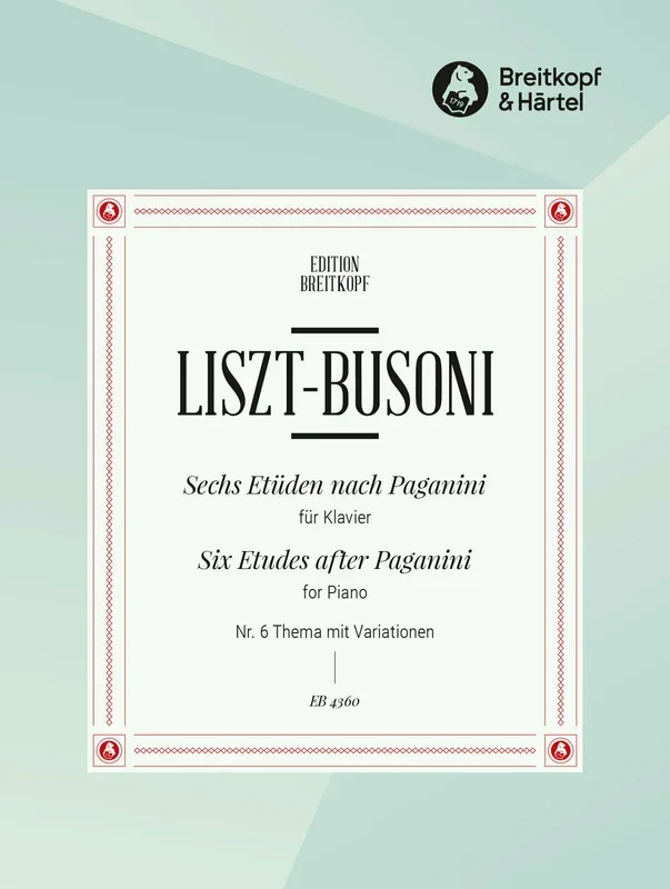 Liszt-Busoni: Etude No. 6 after Paganini – “Theme and Variations “