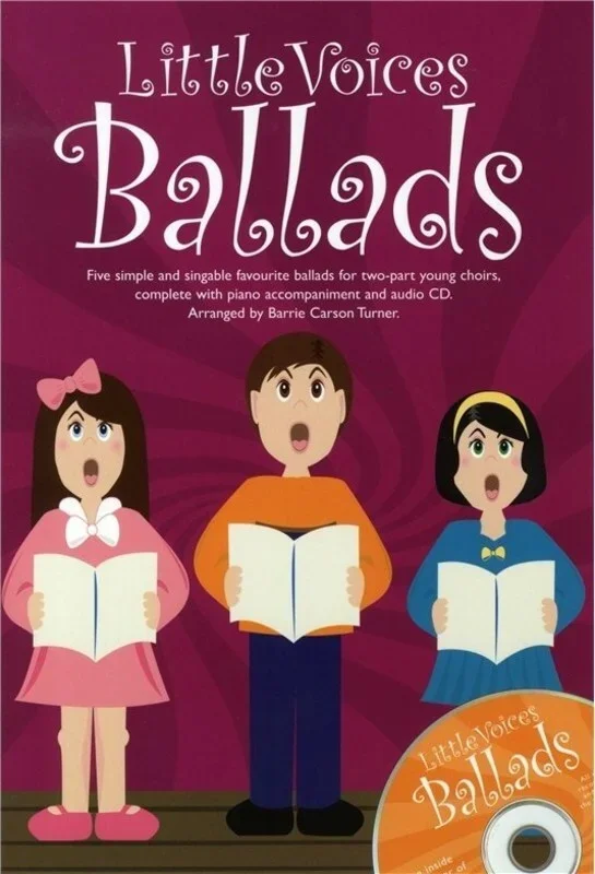 Little Voices Ballads 2 Part/Piano Book/Online Audio (Softcover Book/CD)