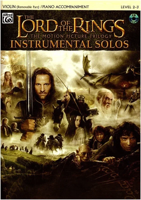Lord Of The Rings Inst Solos Violin Book/CD Book