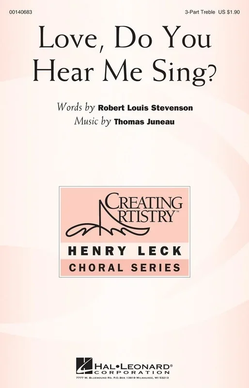 Love Do You Hear Me Sing 3 Part Treble (Octavo)