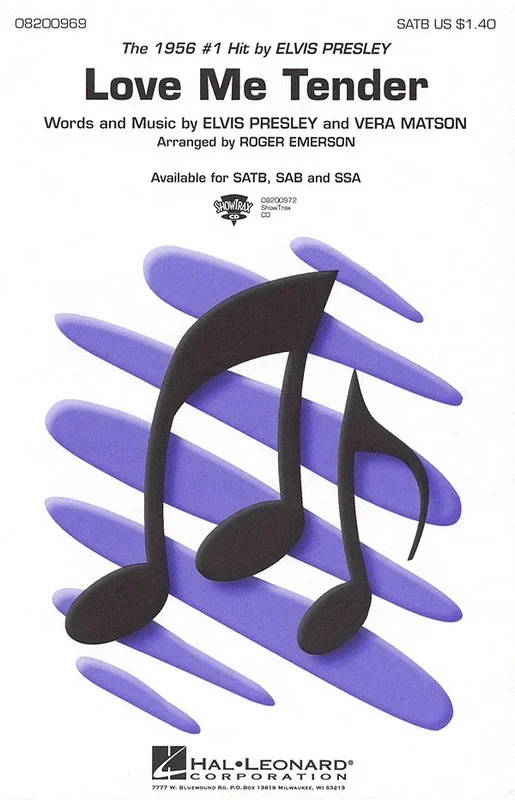 Love Me Tender ShowTrax CD Arr Emerson (CD Only)