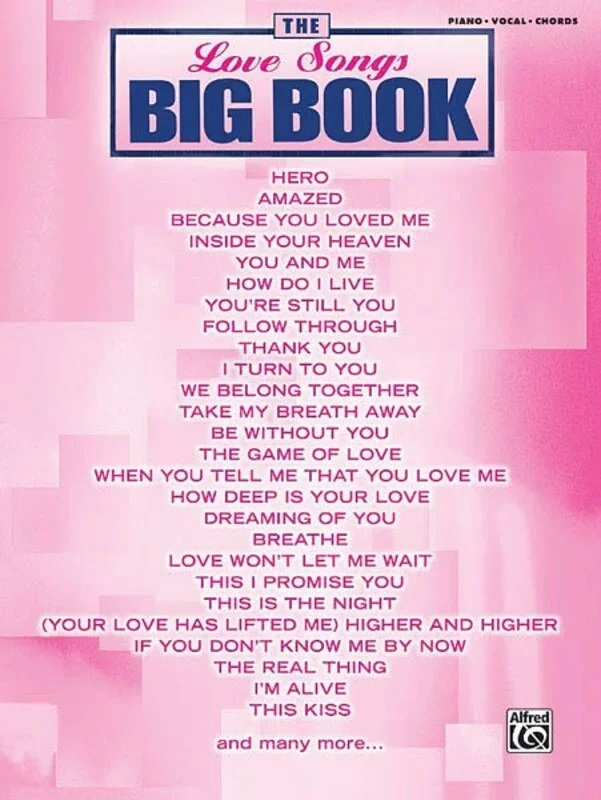 Love Songs Big Book PVG (Softcover Book)