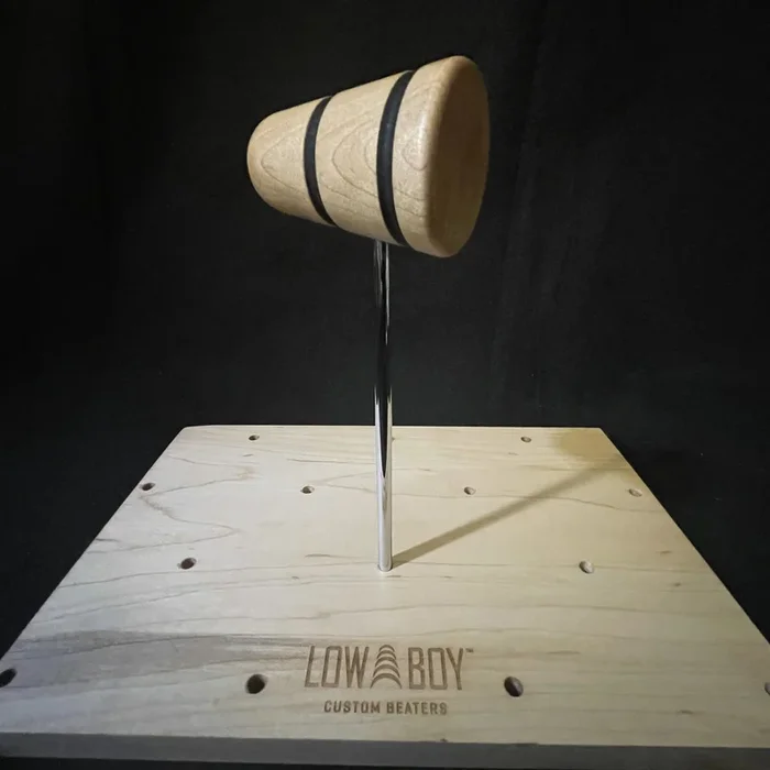 Low Boy Standard Wood Natural with Black Stripes