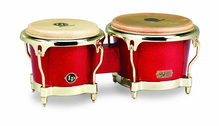 LP Galaxy Series Fiberglass Fausto Cuevas Iii Signature Bongos Arena Red