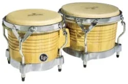 LP M201-AWC Matador Series Wood Bongos – Natural/Chrome