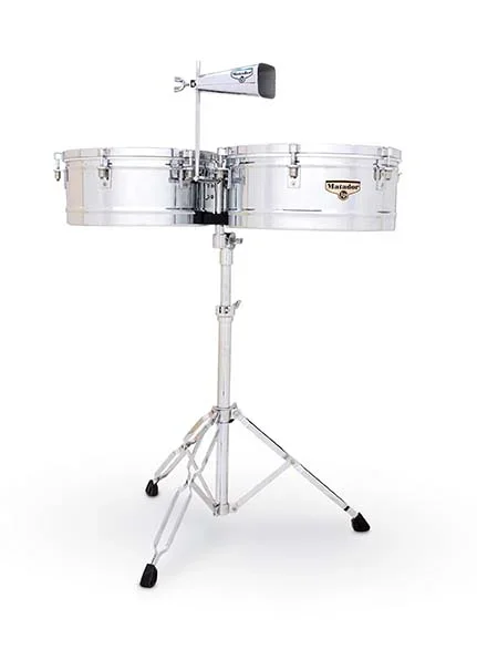 LP Matador 14″/15″ Timbales – Chrome with Chrome Hardware