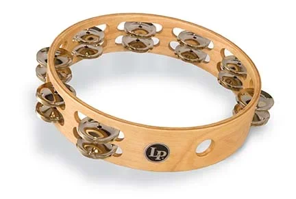 LP Pro 10″ Double Row Tambourine – Nickel/Silver