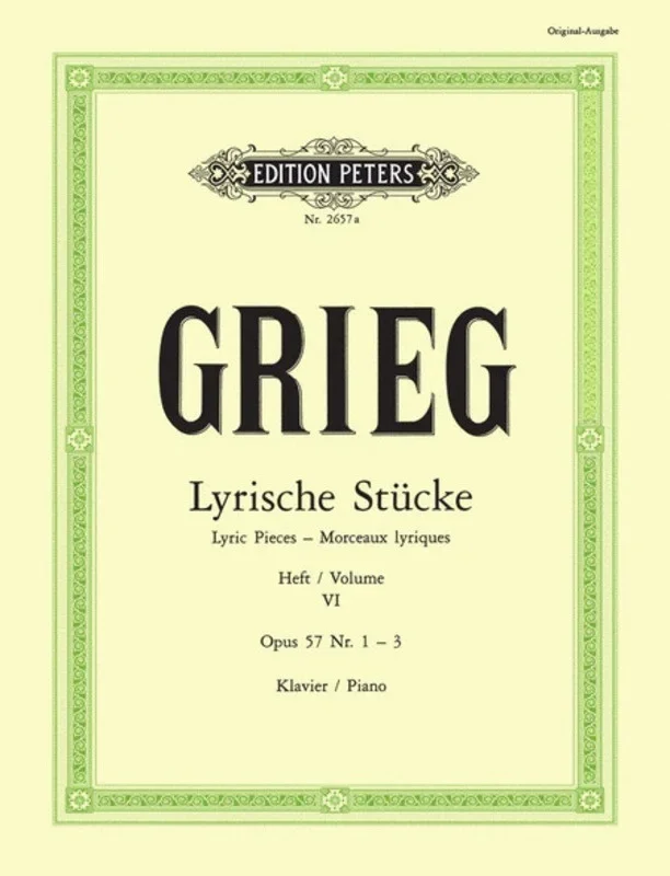 Lyric Pieces Book 6A Op 57 Nos 1-3 (Softcover Book)
