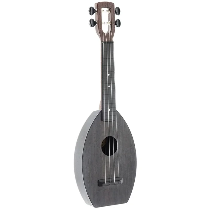 Magic Fluke Company Flea Ukulele, Soprano, Lava Black Finish with Gigbag