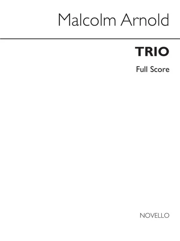Malcolm Arnold Trio Op.6 Score